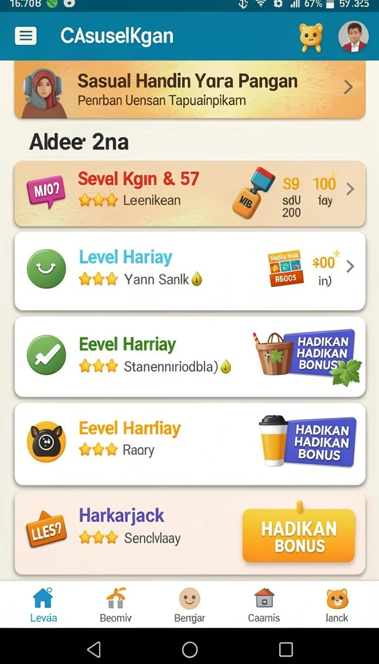 Tampilan utama aplikasi Aplikasi bni789 Resmi dan Terpercaya di Android yang intuitif dan efisien.